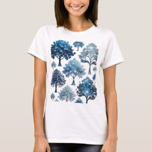 Fresh Silver BLUE ICE TREES Custom Tee