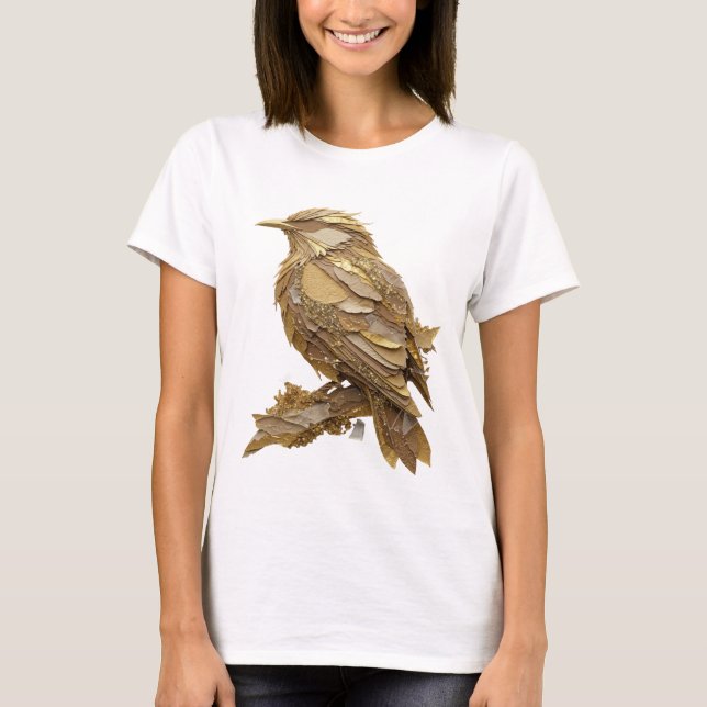 Fresh Silver GOLDEN BIRD Custom Design T-Shirt (Front)