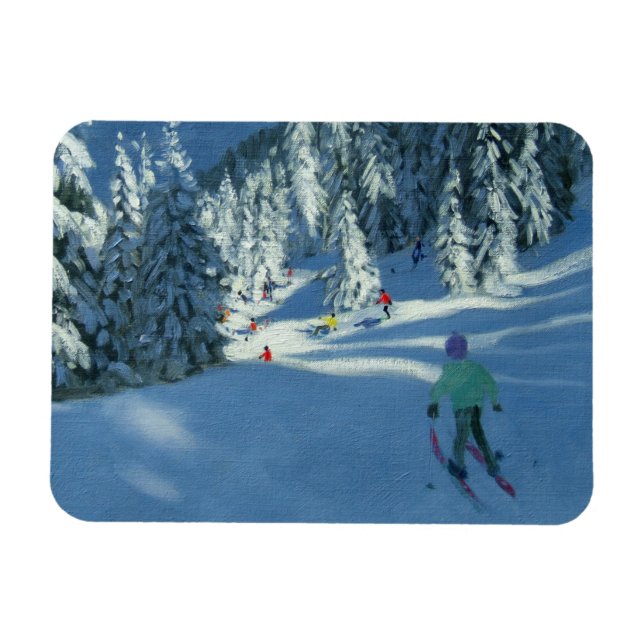 Fresh Snow Morzine France Magnet (Horizontal)
