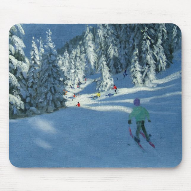 Fresh Snow Morzine France Mouse Pad (Front)
