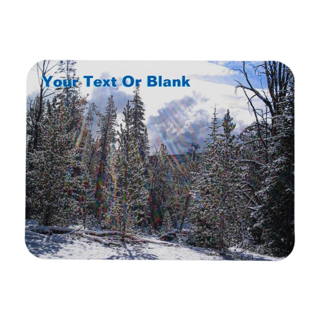 Fresh Snow On Rapid Lightning Magnet (Horizontal)