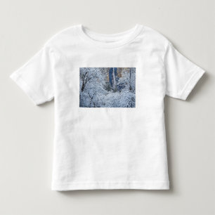 Fresh snowfall in the trees below Bridalveil Toddler T-Shirt