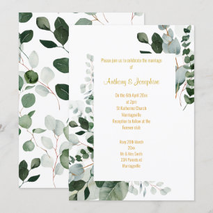 FRESH SPRING BOTANICAL WEDDING INVITATION