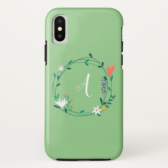 Fresh Spring Floral Garland Personalised Case-Mate iPhone Case (Back)