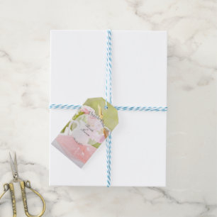 Fresh Spring Flower Bouquet Editable Wedding Gift Tags