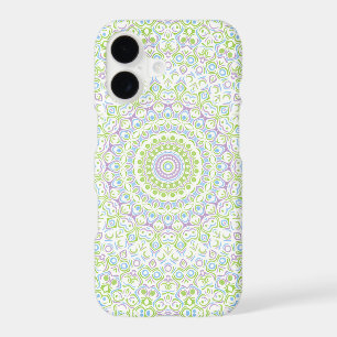 Fresh Spring Mandala in Green, Blue, and Lavender