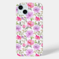 Fresh Spring Vibe: Pink and Purple Floral Design