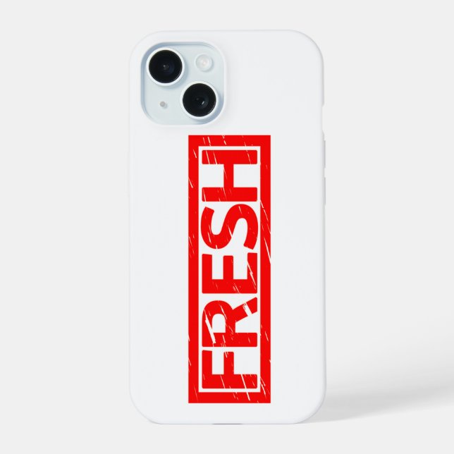 Fresh Stamp iPhone 15 Case (Back)