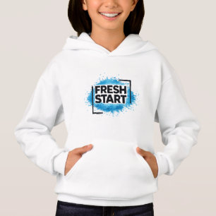 Fresh Start Motivational Typography Blue Splash