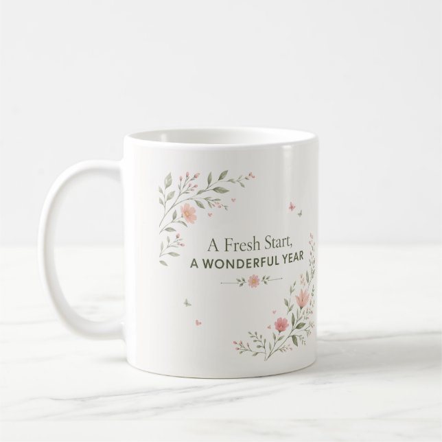 Fresh Start Teacher Mug | New School Year Gift (Left)