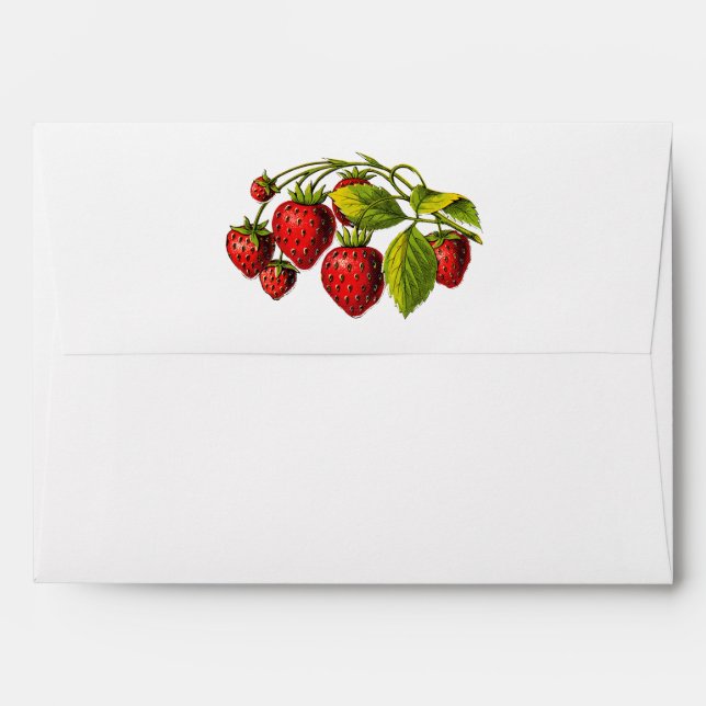 Fresh Strawberries Envelope (Back (Top Flap))