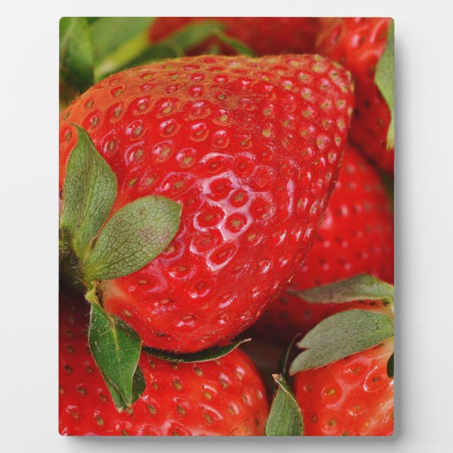 Fresh strawberries plaque (Front)