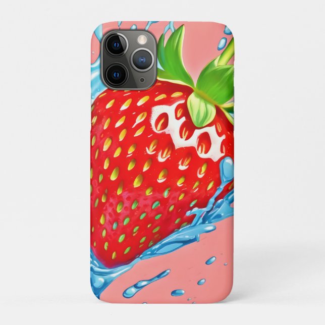 Fresh Strawberry Burst Case-Mate iPhone Case (Back)