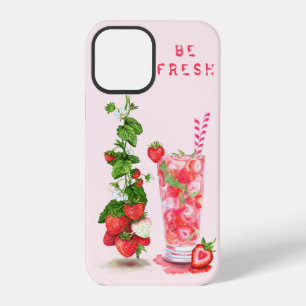 Fresh Strawberry Juice Cool Drink - Summer Fruits iPhone 12 Pro Case
