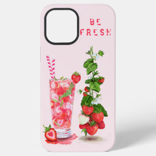 Fresh Strawberry Juice Cool Drink - Summer iPhone 12 Pro Max Case