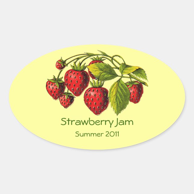 Fresh Strawberry Preserves Label (Front)