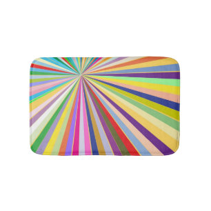 Fresh striped background bath mat