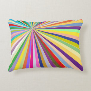 Fresh striped background decorative cushion