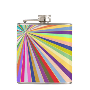 Fresh striped background hip flask