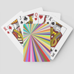 Fresh striped background playing cards