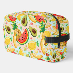 Fresh Summer Fruits Pattern Dopp Kit