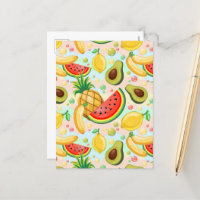 Fresh Summer Fruits Pattern