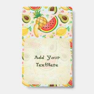 Fresh Summer Fruits Pattern ID Badge