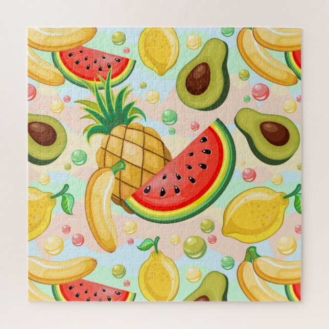 Fresh Summer Fruits Pattern Jigsaw Puzzle (Vertical)