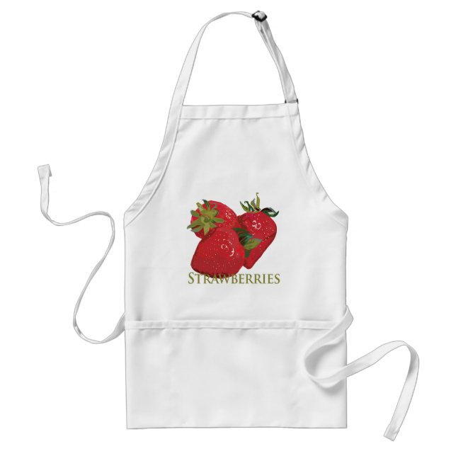 Fresh Summer Strawberries Standard Apron (Front)