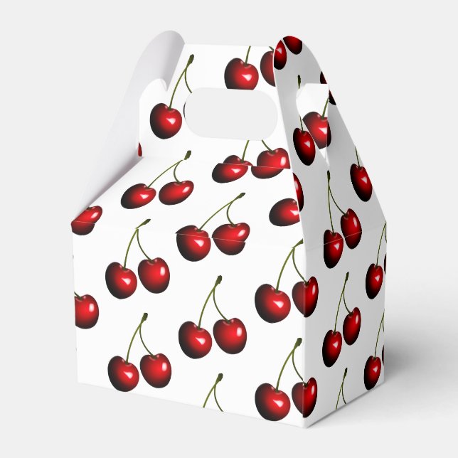 Fresh Sweet Cherries Favour Box (Back Side)