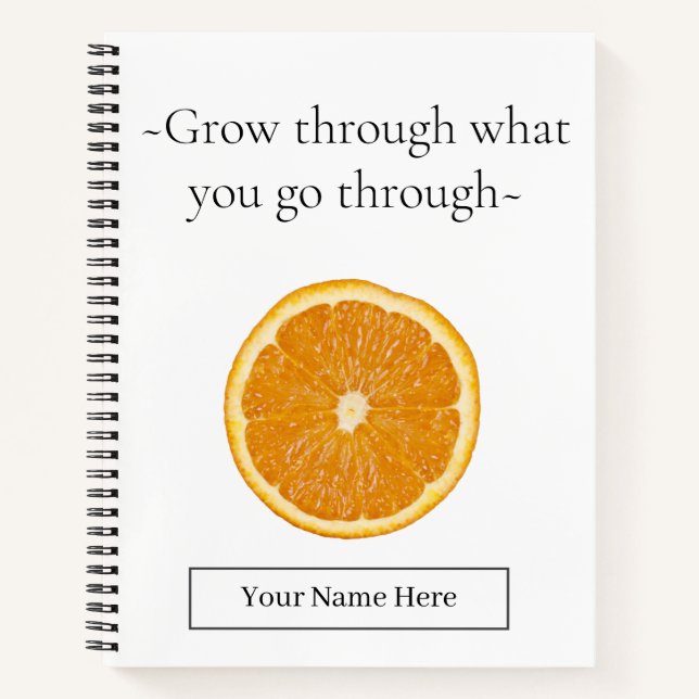 Fresh Thoughts Quote Notebook (Front)