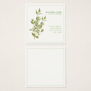 FRESH THYME 2.5 Square Business Card