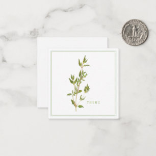 FRESH THYME 2.5" Square Flat Card