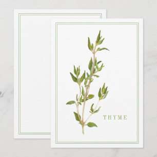 FRESH THYME 5x7 Flat Card