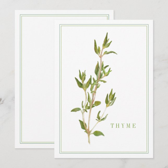 FRESH THYME 5x7 Flat Card (Front/Back)