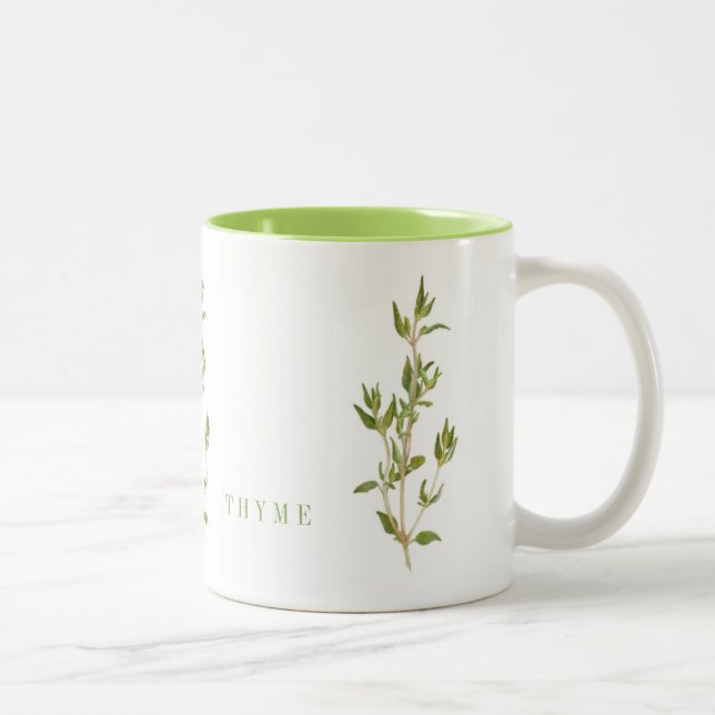 FRESH THYME Lime Two-Tone Mug (Right)