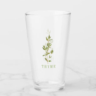 FRESH THYME Pint Drinking Glass