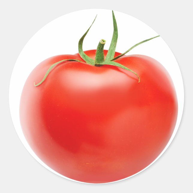 Fresh tomato classic round sticker (Front)