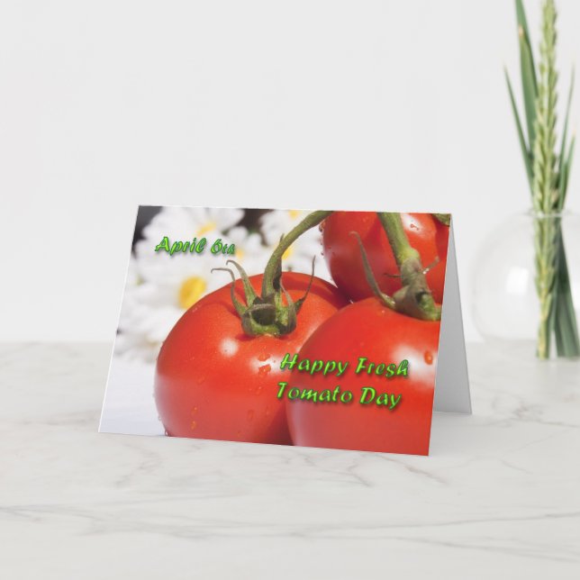 Fresh Tomato Day Card April 6 (Front)