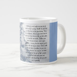 Fresh Tracks Inspirational Verse Large Coffee Mug
