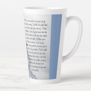 Fresh Tracks Inspirational Verse Latte Mug