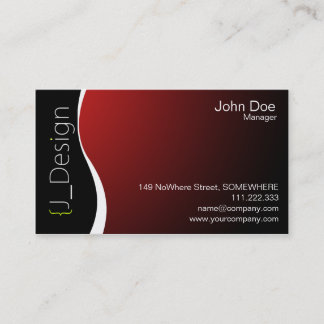 Fresh & Trendy Blue Business Card