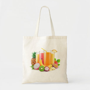 Fresh tropical juices tote bag