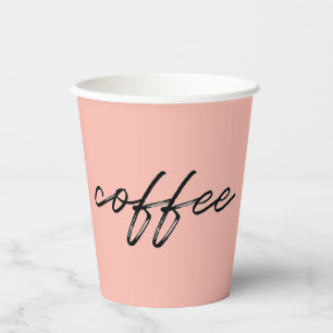 Fresh Tulips Pink Disposable Coffee Cups