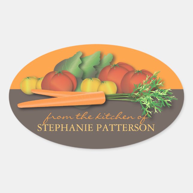 Fresh Vegetable From the Kitchen Of Sticker (Front)