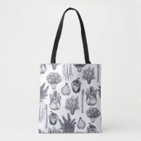 Fresh vegetables seamless pattern. Broccoli, carro