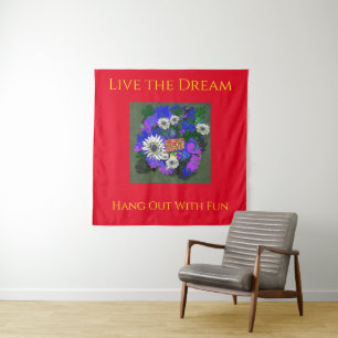 Fresh Vivid Colourful Fun Happy Tapestry