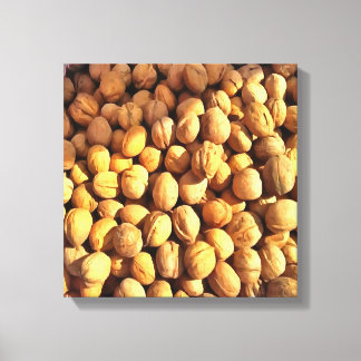 Fresh Walnuts Hyperrealistic Painting Canvas Print