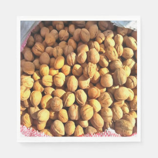 Fresh Walnuts Hyperrealistic Painting Napkin