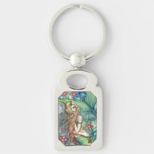 Fresh Water Mermaid Fantasy Art by Molly Harrison Key Ring